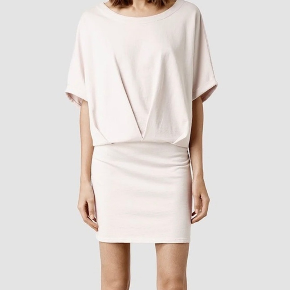Allsaints Lea Mal Blush mini  Beige Dress